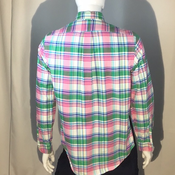 Ralph Lauren woven cotton long sleeve button down shirt (Classic Medium) - Picture 2 of 9